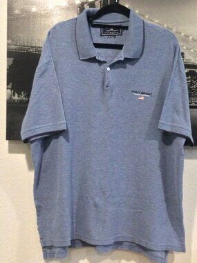 Polo Sport Ralph Lauren Blue Sweater Short Sleeve Mens Sz Large